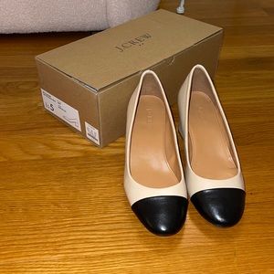 JCrew two-tone pump